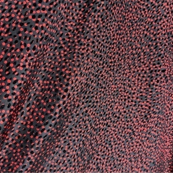 Lucky Brand Women’s Polka Dot Bell Sleeve Ruffled Top Red Black Size XS - Picture 9 of 10